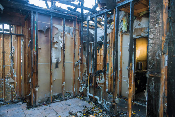 Professional Fire Damage Repair technician working in Temple, TX